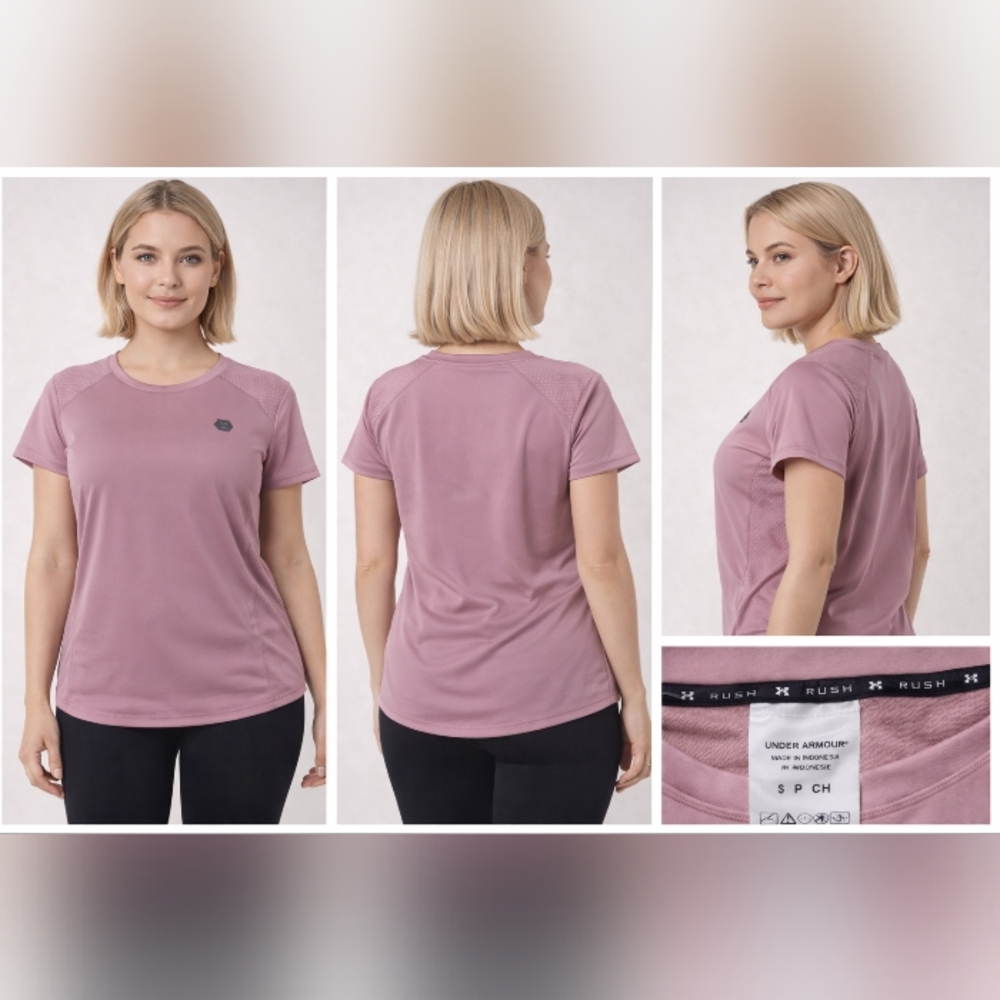 Under Armour Rose-Mauve Short Sleeve Performance Tee